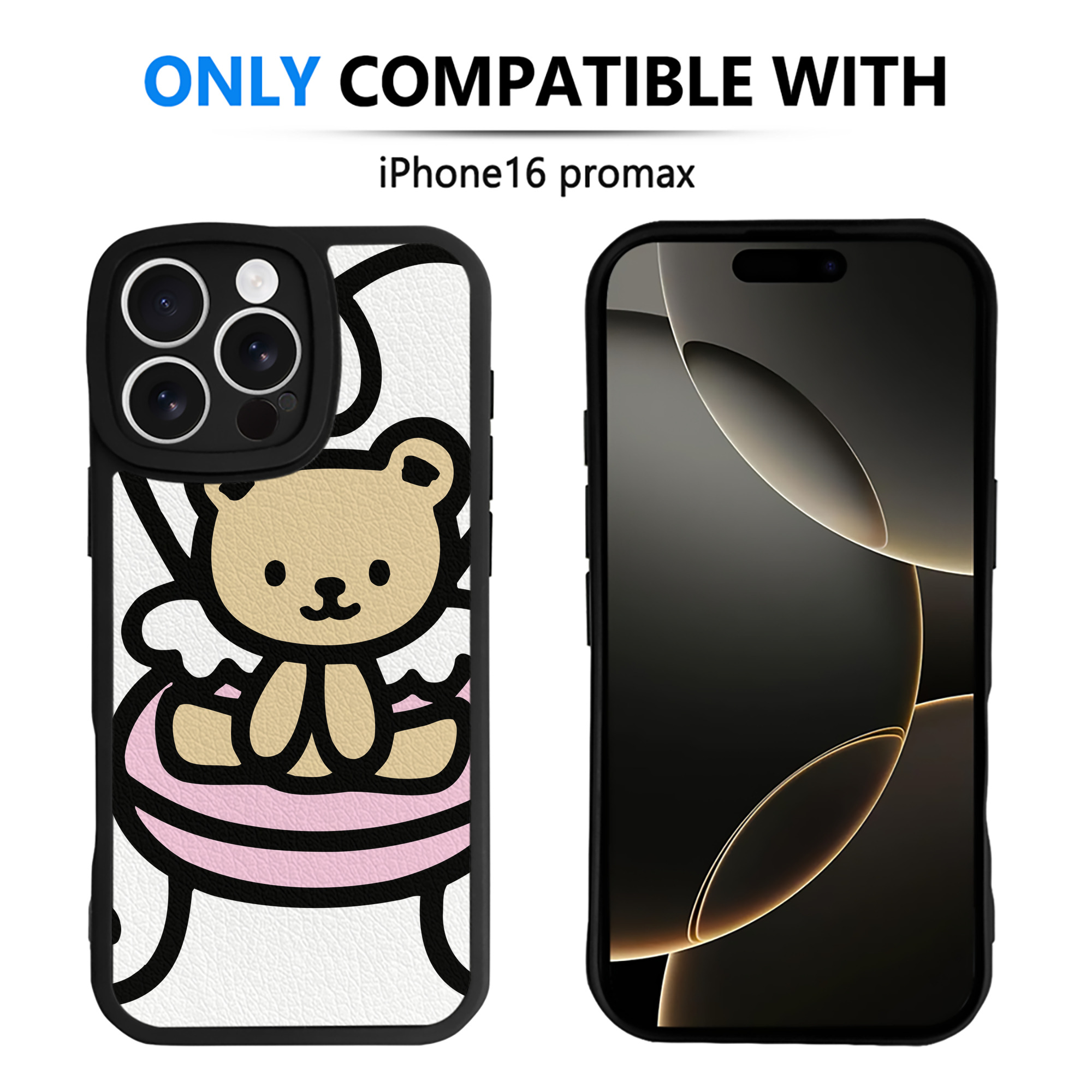 （画像用） Hello Kitty ハローキティ 【iPhone 16シリーズ対応】シリコンスマホケース（レザー調） 材質：シリコン
